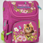 Child's backpack "Kitten" for girls - image-0