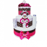 Торт із памперсів "Owl" - image-0