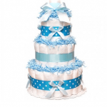 Торт із памперсів "Blue" - image-0