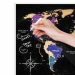 Scratch Map of the World Travel Map® Black - image-4