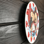 Круглий безшумний настінний годинник "Міккі та Міні Маус" - image-1
