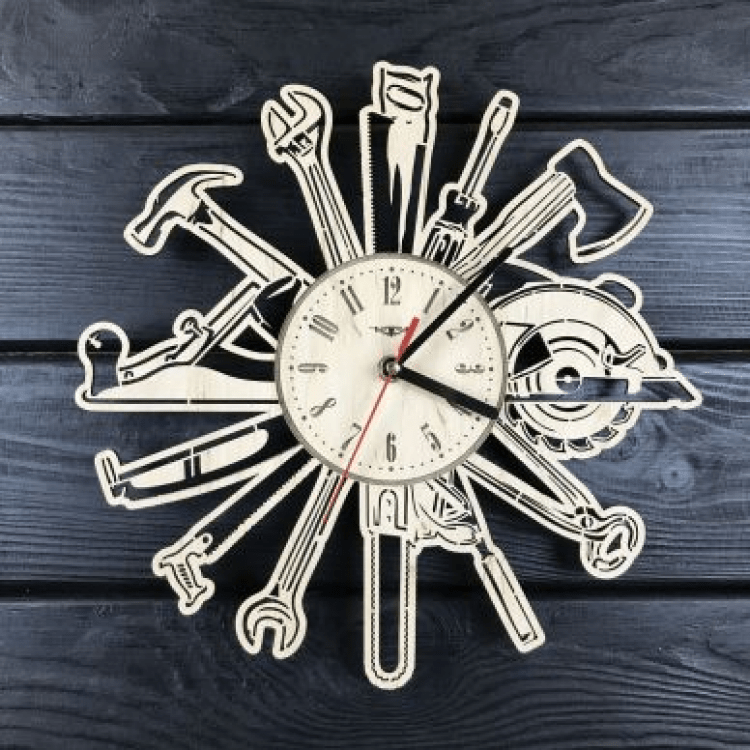 Настінний годинник для справжніх чоловіків "Інструменти" - image-0