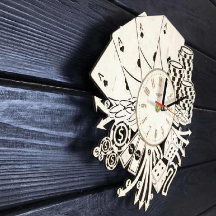 Дерев'яний настінний годинник  "Лас Вегас" - image-1