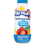 Yoghurt «Agusha» for kids strawberry-banana, 200 g - image-0