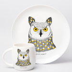 Set of dishes and cups "Owl" - image-1