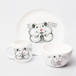 Set of dishes and cups "Humster" - image-0