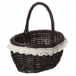 Easter basket with textile, 29х22х17/33 cm - image-0