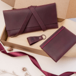 Set of leather accessories for travellers "Venice" - image-0