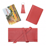 Set of leather accessories for travellers "Madrid" - image-1