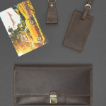 Set of leather accessories for travellers "Prague" - image-1
