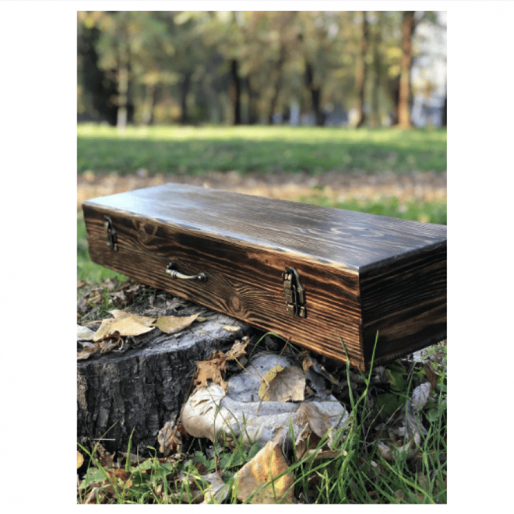 Набір шампурів "Кабан МАХ" Gorillas BBQ в дерев'яній коробці - image-1