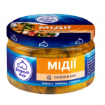 "Vodnyi Mir" Mussels Meat in Oil, 200g - image-0