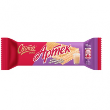 Вафлі СВІТОЧ® Артек смак Пряженого молока 80г