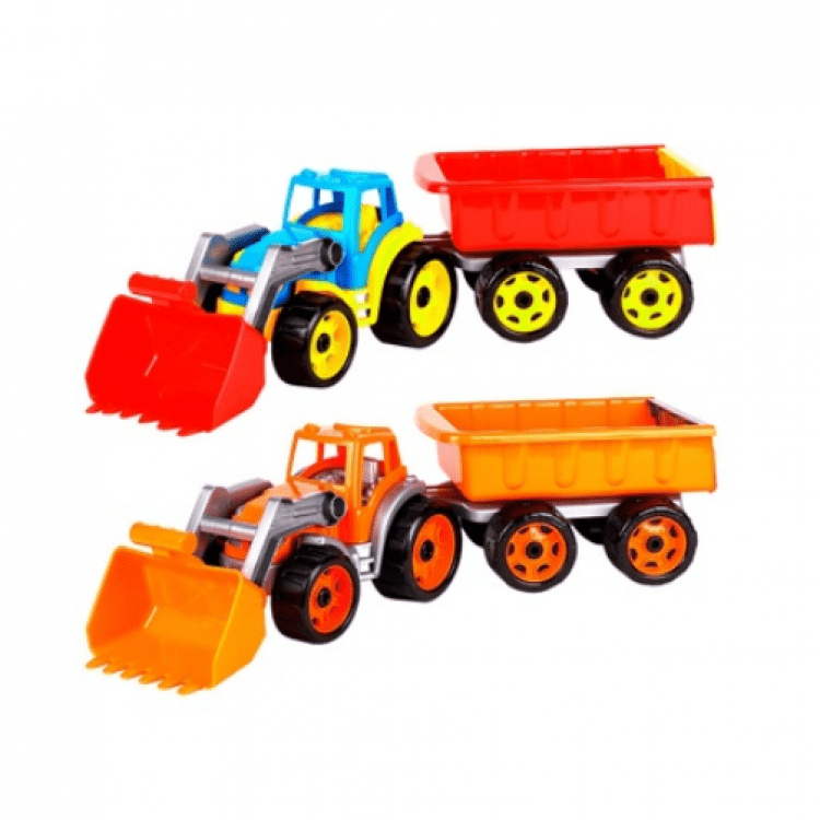 Іграшка Technok Трактор з ковшем і причепом - image-0