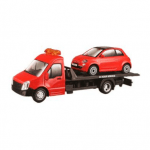 Bburago Car Carrier with Fiat Car Model Toy Set - image-0
