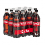 Coca-Cola Zero sparkling drink, 12*1l - image-0