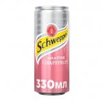 Schweppes Pink Grapefruit Carbonated Drink, 0,33l - image-0