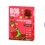 Bob Snail candy apple-strawberry in milk chocolate, 60g - image-0