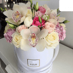 Квіти в коробці "Прекрасне почуття!" - image-0