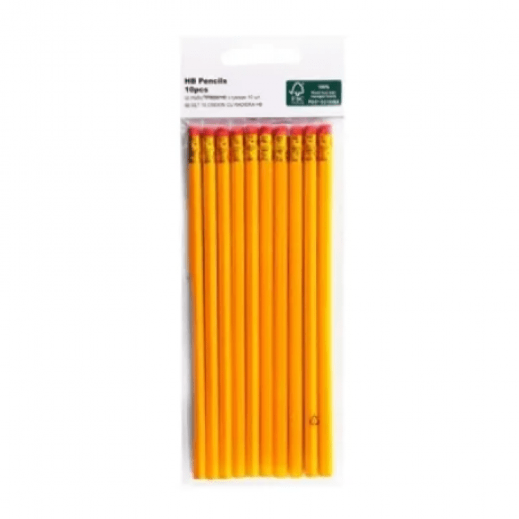 Набір олівців HB з гумкою, 10шт. - image-0