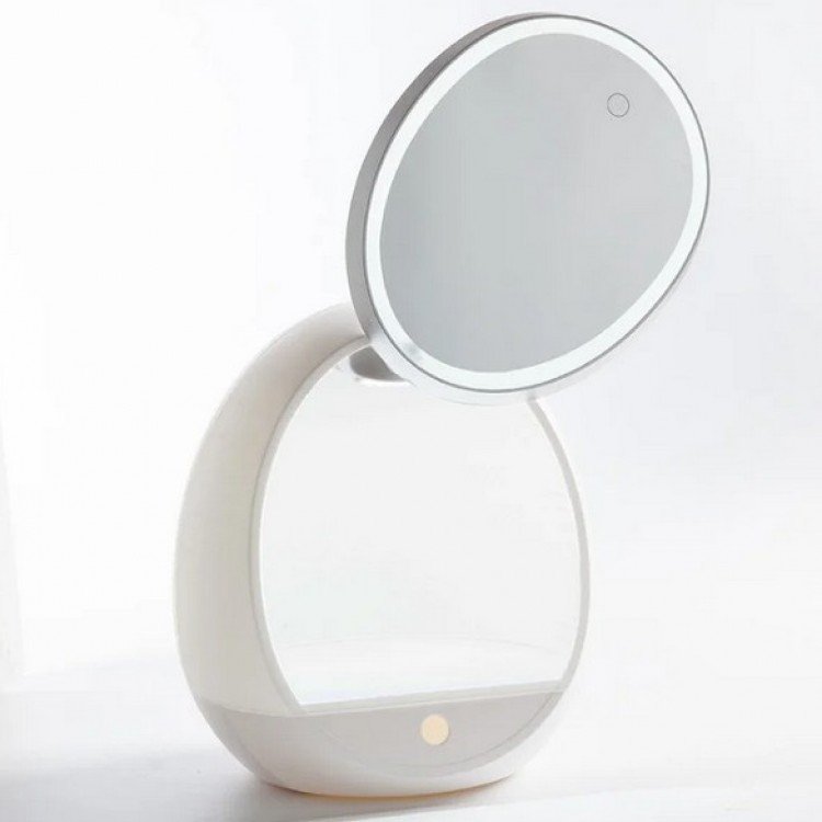 Beauty box настільний "Kinder" з LED-дзеркалом (Білий) - image-1