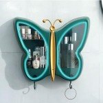 Beauty box "Butterfly" настінний 5 секцій (Зелений) - image-0