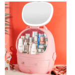 Big Beauty box "Ocenia" з LED-дзеркалом (Рожевий) - image-0
