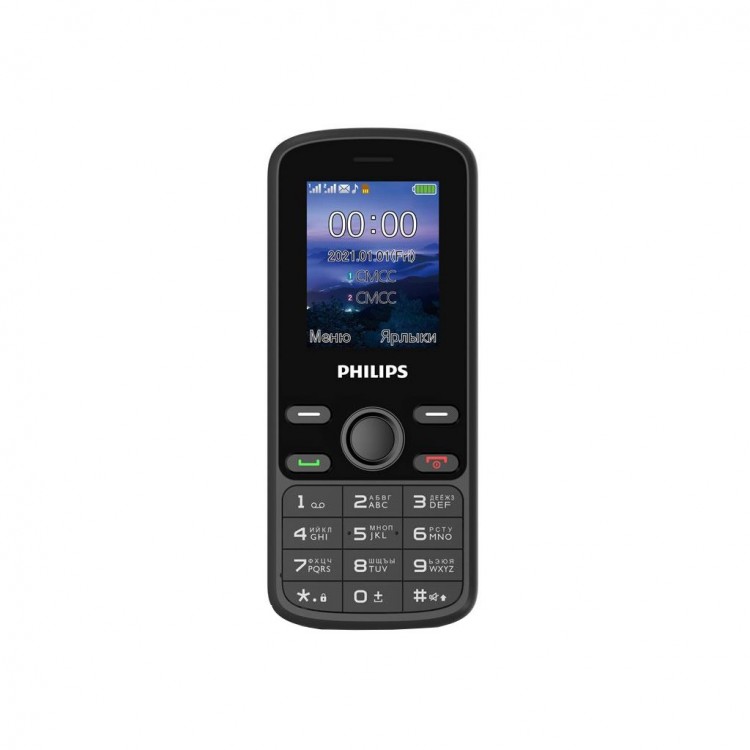 Мобільний телефон Philips Xenium E111 Black - image-0