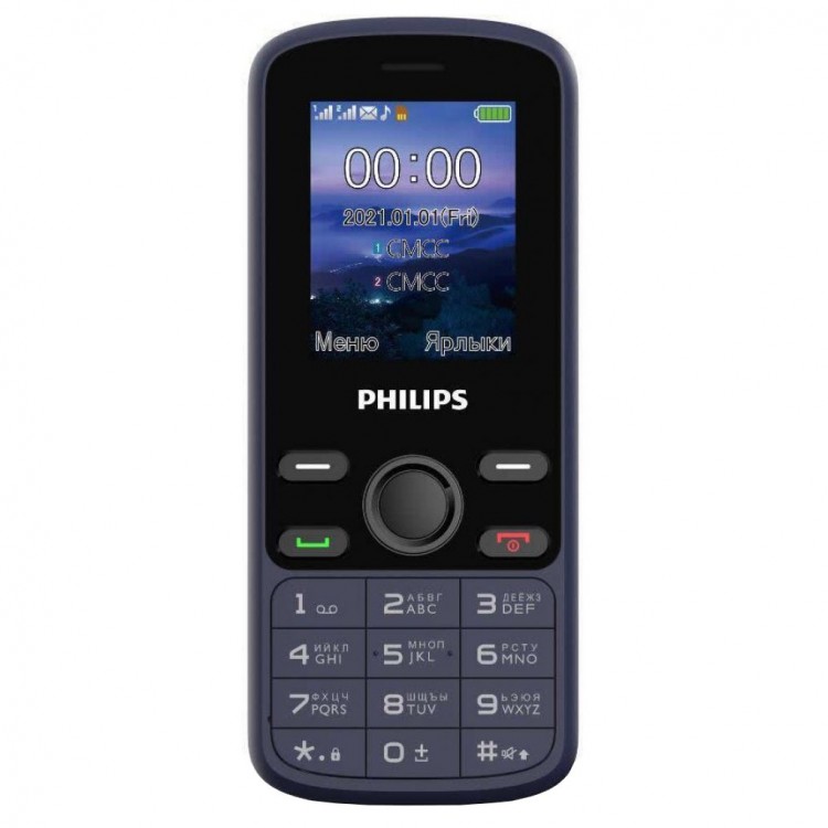 Мобільний телефон Philips Xenium E111 Blue - image-0