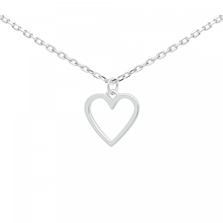 Підвіска срібна Серце контур Youko - image-1