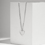 Підвіска срібна Серце контур Youko - image-0