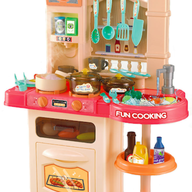 Дитяча інтерактивна кухня Bozhi Toys Fun Cooking 838B рожева - image-3