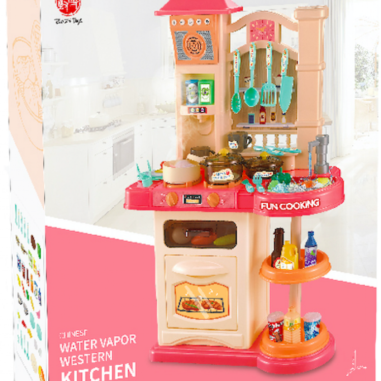 Дитяча інтерактивна кухня Bozhi Toys Fun Cooking 838B рожева - image-2
