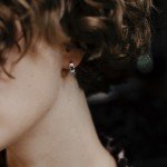 Silver earrings Bolt Youko - image-1