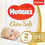 Diapers Huggies Elite Soft Newborn-2 (4-6 kg) 25 pcs - image-0